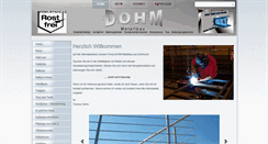 Desktop Screenshot of dohmmetallbau.de