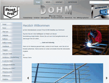 Tablet Screenshot of dohmmetallbau.de